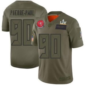 Nike Tampa Bay Buccaneers #90 Jason Pierre-Paul Camo Super Bowl LV Bound Stitched NFL Limited 2019 Salute To Service Jersey
