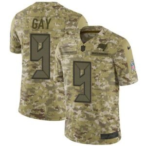 Nike Tampa Bay Buccaneers #9 Matt Gay Camo Stitched NFL Limited 2018 Salute To Service Jersey