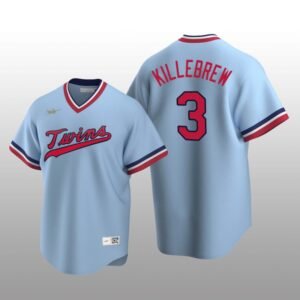 Nike Twins Men’s Jersey Light Blue Road Cooperstown Collection Harmon Killebrew