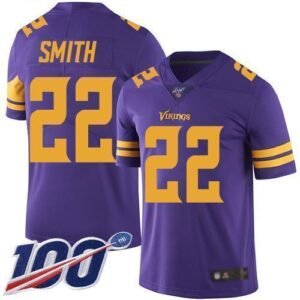 Nike Vikings #22 Harrison Smith Purple Stitched NFL Limited Rush 100th Season Jersey