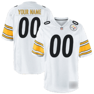 Nike Pittsburgh Steelers Away White Team Stitched Jersey