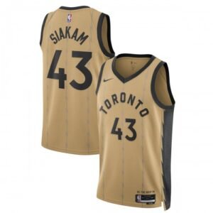 Pascal Siakam Toronto Raptors Nike Unisex Swingman Jersey – Gold – Hardwood Classics