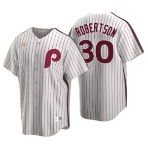 Philadelphia Phillies David Robertson White Cooperstown Collection Home Jersey