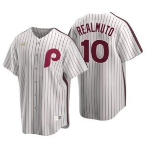 Philadelphia Phillies J.T. Realmuto White Cooperstown Collection Home Jersey