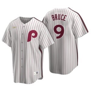 Philadelphia Phillies Jay Bruce White Cooperstown Collection Home Jersey