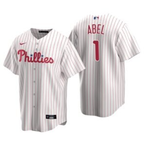 Philadelphia Phillies Mick Abel White 2020 MLB Draft Home Replica Jersey