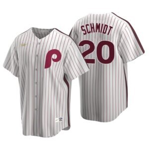 Philadelphia Phillies Mike Schmidt White Cooperstown Collection Home Jersey