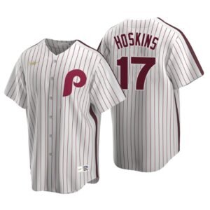 Philadelphia Phillies Rhys Hoskins White Cooperstown Collection Home Jersey