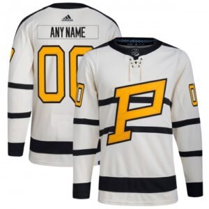Pittsburgh Penguins adidas 2023 Winter Classic Authentic Custom Jersey – Cream