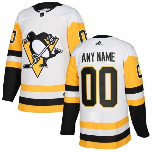 Pittsburgh Penguins adidas Authentic Custom Jersey – White