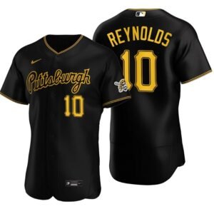 Pittsburgh Pirates Bryan Reynolds Black Authentic 2020 Alternate Jersey