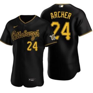 Pittsburgh Pirates Chris Archer Black Authentic 2020 Alternate Jersey