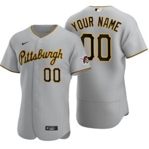 Pittsburgh Pirates Gray 2020 Road Authentic Custom Men’s Jersey