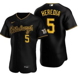 Pittsburgh Pirates Guillermo Heredia Black Authentic 2020 Alternate Jersey