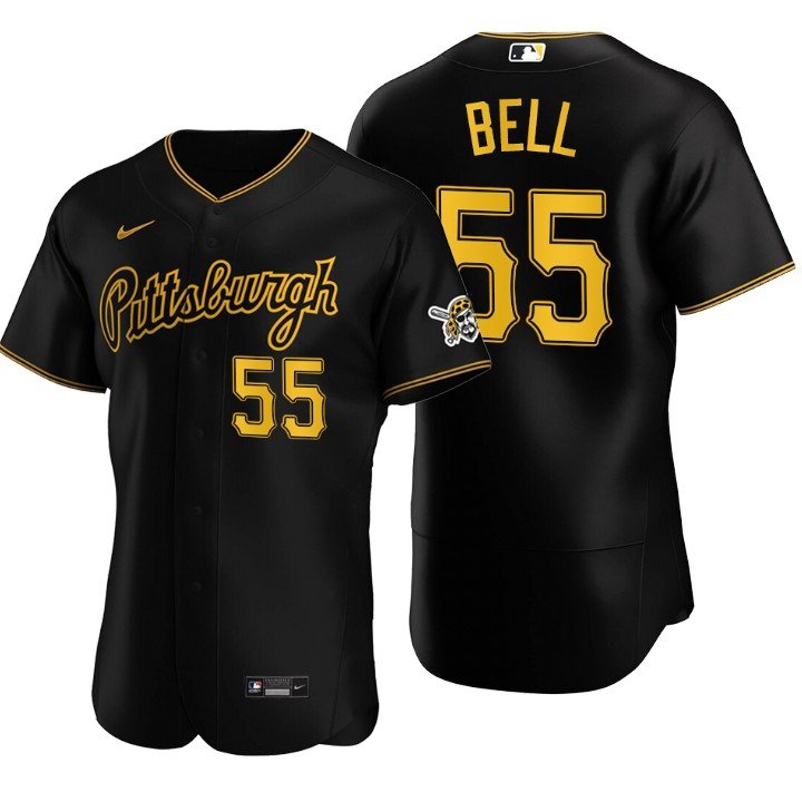Pittsburgh Pirates Josh Bell Black Authentic 2020 Alternate Jersey