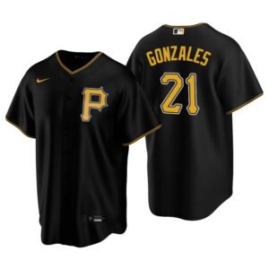 Pittsburgh Pirates Nick Gonzales Black 2020 MLB Draft Alternate Replica Jersey