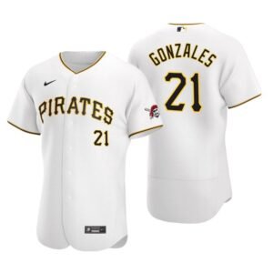 Pittsburgh Pirates Nick Gonzales White Authentic 2020 MLB Draft Home Jersey