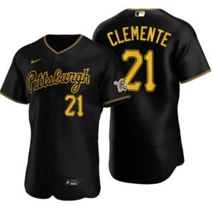 Pittsburgh Pirates Roberto Clemente Black Authentic 2020 Alternate Jersey