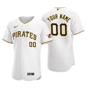 Pittsburgh Pirates White 2020 Home Authentic Custom Men’s Jersey