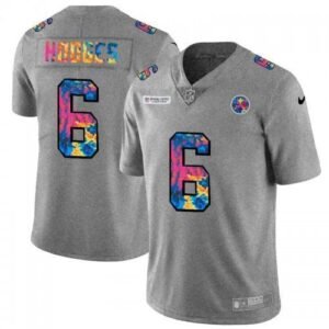 Pittsburgh Pittsburgh Steelers #6 Devlin Hodges Nike Multi-Color 2020 NFL Crucial Catch NFL Jersey Greyheather