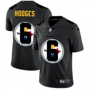 Pittsburgh Pittsburgh Steelers #6 Devlin Hodges Nike Team Logo Dual Overlap Limited NFL Jersey Black