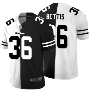 Pittsburgh Steelers #36 Jerome Bettis Black V White Peace Split Nike Vapor Untouchable Limited NFL Jersey