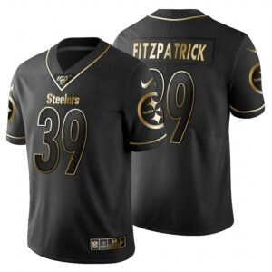 Pittsburgh Steelers #39 Minkah Fitzpatrick Nike Black Golden Limited NFL 100 Jersey