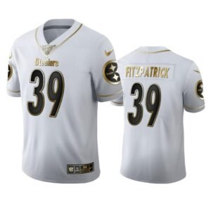 Pittsburgh Steelers #39 Minkah Fitzpatrick Nike White Golden Edition Vapor Limited NFL 100 Jersey