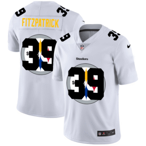 Pittsburgh Steelers #39 Minkah Fitzpatrick White Nike Team Logo Dual Overlap Limited NFL Jersey