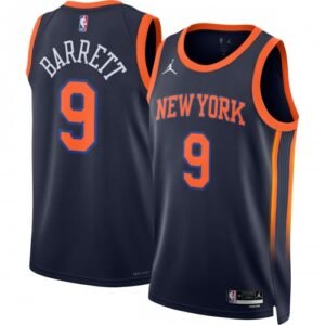 RJ Barrett New York Knicks Jordan Brand Swingman Jersey – Statement Edition – Navy