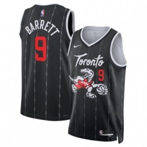 RJ Barrett Toronto Raptors Nike Unisex 2025/26 Black Swingman Jersey – Hardwood Classics