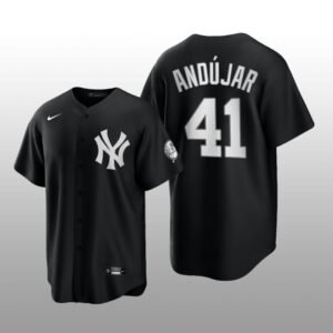 Replica Yankees Miguel Andujar All Black Fashion Serise Jersey Black