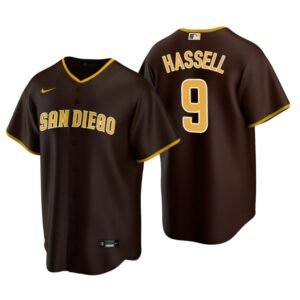 San Diego Padres Robert Hassell Brown 2020 MLB Draft Road Replica Jersey