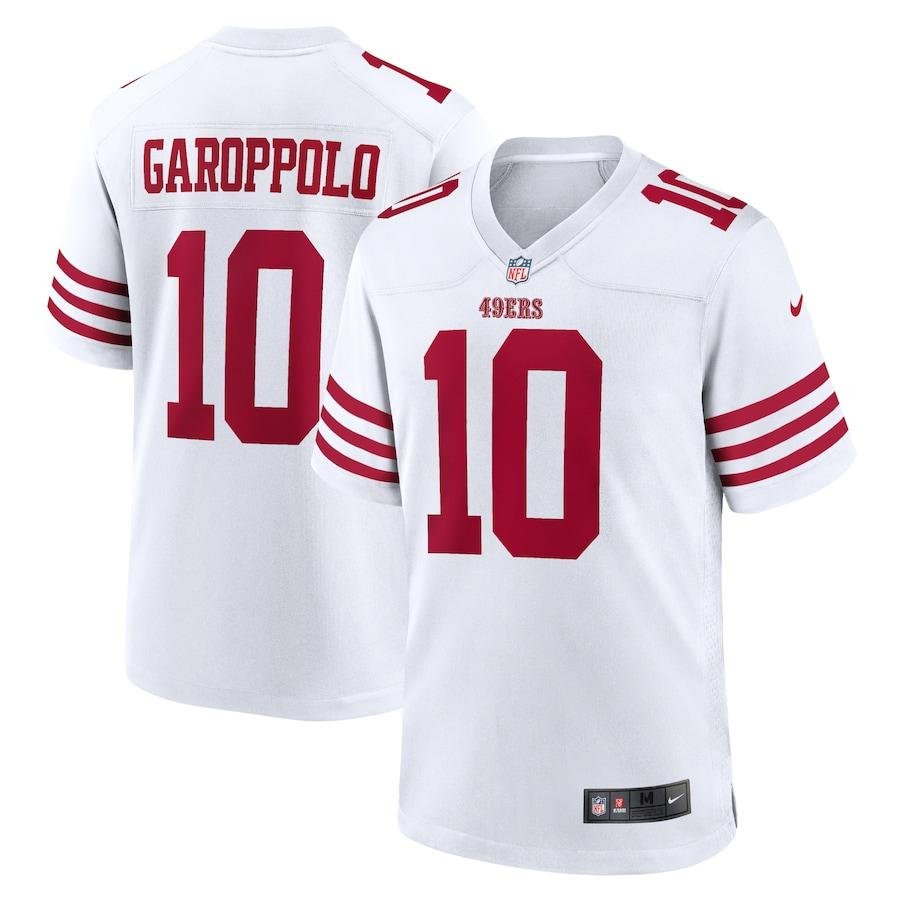 San Francisco 49ers #10 Jimmy Garoppolo Nike 2022 Player Game Jersey – White