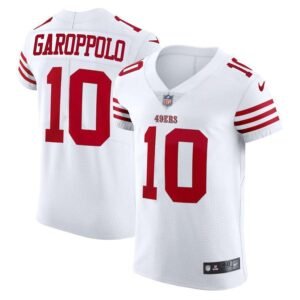 San Francisco 49ers #10 Jimmy Garoppolo White Nike 2022-23 Authentic Stitched NFL Vapor Untouchable Elite Jersey