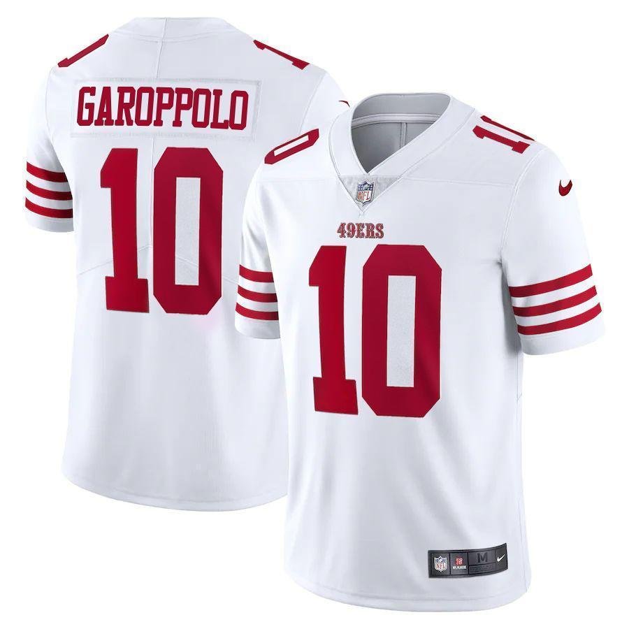 San Francisco 49ers #10 Jimmy Garoppolo White Nike 2022-23 Limited Stitched NFL Vapor Untouchable Jersey