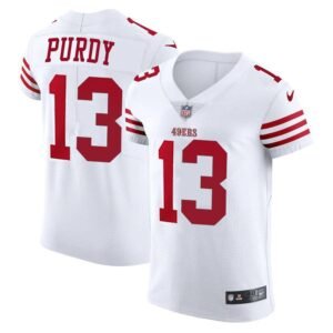 San Francisco 49ers #13 Brock Purdy White Nike Men’s 2022-23 Authentic Stitched NFL Vapor Untouchable Elite Jersey