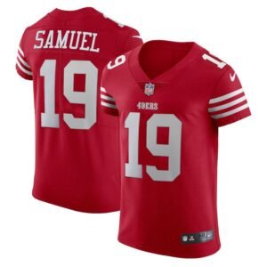 San Francisco 49ers #19 Deebo Samuel Scarlet Nike Men’s 2022-23 Authentic Stitched NFL Vapor Untouchable Elite Jersey