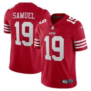 San Francisco 49ers #19 Deebo Samuel Scarlet Nike Men’s 2022-23 Limited Stitched NFL Vapor Untouchable Jersey
