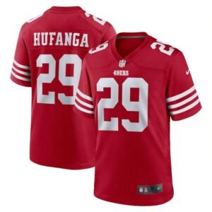 San Francisco 49ers #29 Talanoa Hufanga Nike Men’s 2022 Player Game Jersey – Scarlet