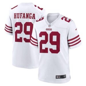San Francisco 49ers #29 Talanoa Hufanga Nike Men’s 2022 Player Game Jersey – White