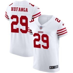 San Francisco 49ers #29 Talanoa Hufanga White Nike Men’s 2022-23 Authentic Stitched NFL Vapor Untouchable Elite Jersey