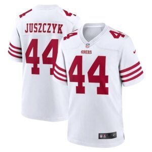 San Francisco 49ers #44 Kyle Juszczyk Nike Men’s 2022 Player Game Jersey – White