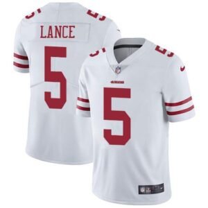 San Francisco 49ers #5 Trey Lance White Men’s Stitched NFL Vapor Untouchable Limited Jersey