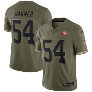 San Francisco 49ers #54 Fred Warner Nike Men’s 2022 Salute To Service Limited Jersey – Olive