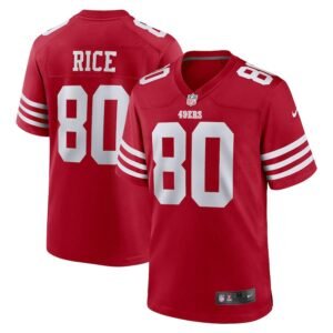 San Francisco 49ers #80 Jerry Rice Nike Men’s 2022 Player Game Jersey – Scarlet