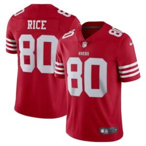 San Francisco 49ers #80 Jerry Rice Scarlet Nike Men’s 2022-23 Limited Stitched NFL Vapor Untouchable Jersey