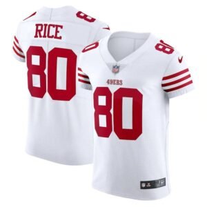 San Francisco 49ers #80 Jerry Rice White Nike Men’s 2022-23 Authentic Stitched NFL Vapor Untouchable Elite Jersey