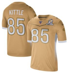 San Francisco 49ers #85 George Kittle Men’s Nike 2020 NFC Pro Bowl Game Jersey Gold