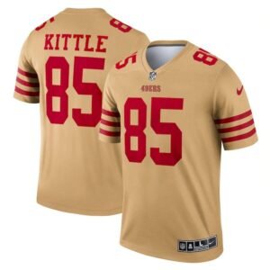 San Francisco 49ers #85 George Kittle Nike Men’s Gold Inverted Legend Jersey